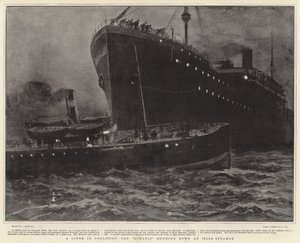 Zderzenie liniowców, Oceanic staranował irlandzki parowiec.